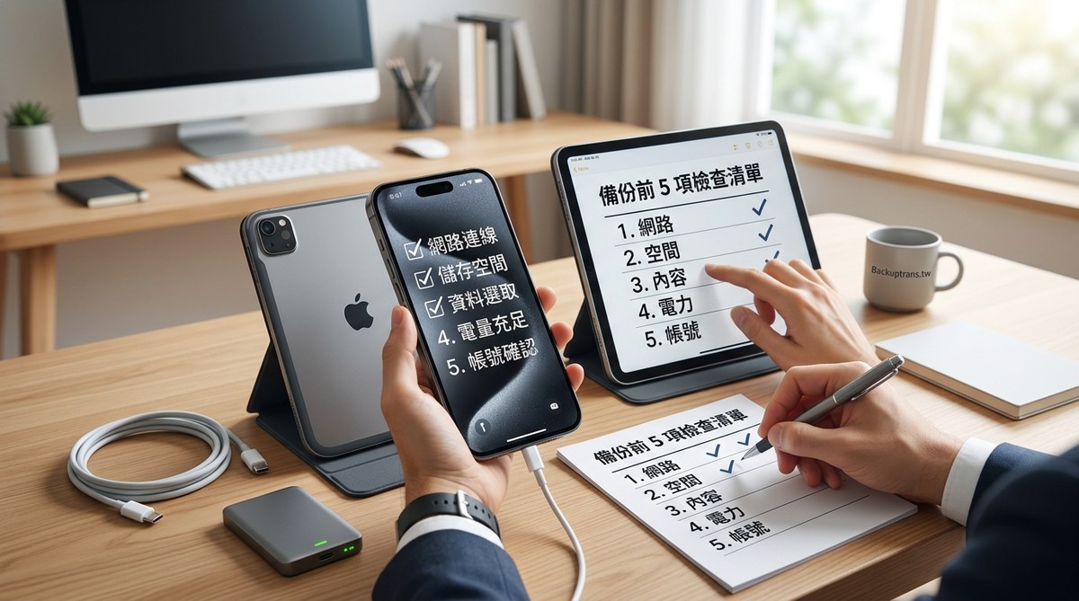 手機資料備份前必做的5項檢查，確保備份完整無誤