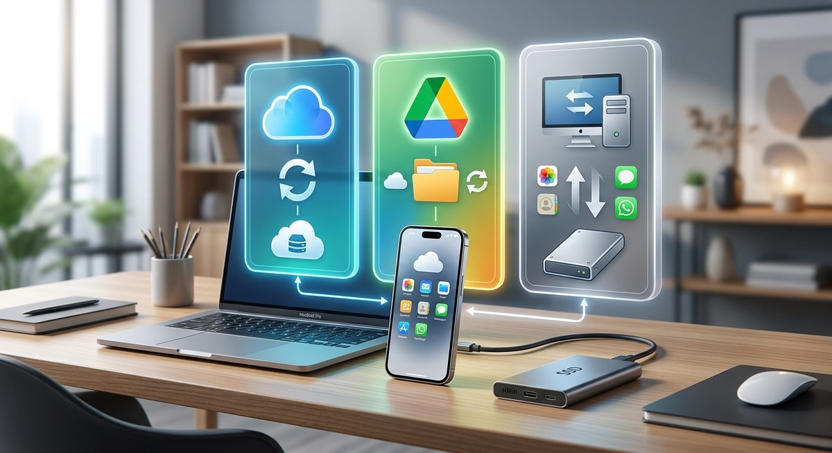 如何選擇最佳手機備份方案？iCloud、Google Drive與本機備份完整比較