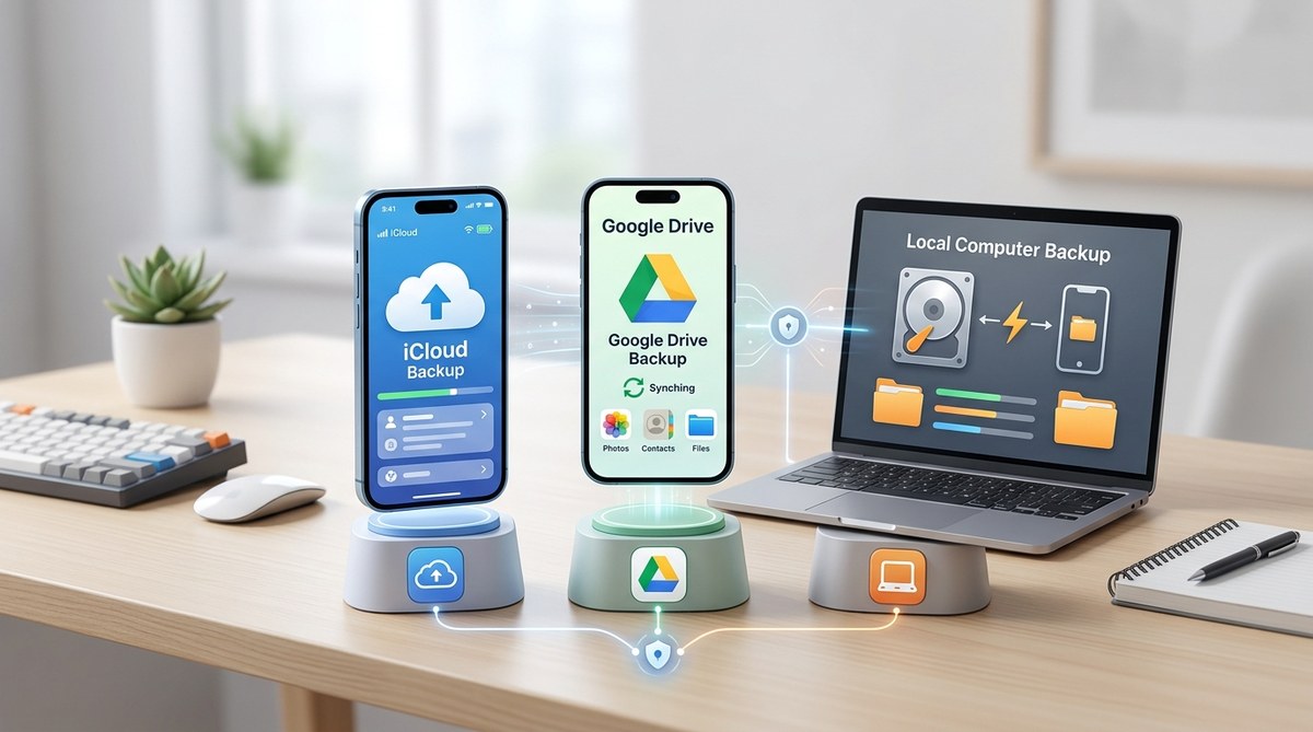 手機備份三選一：iCloud、Google雲端與電腦本機哪個最適合你？
